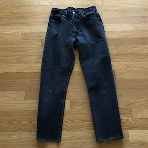 Vintage reworked denim Black Levi’s sz 26